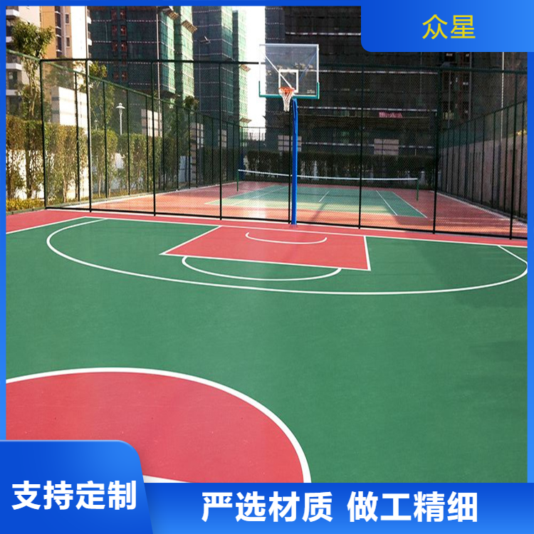乌兰察布市橡胶跑道篮球场硅PU - 价格