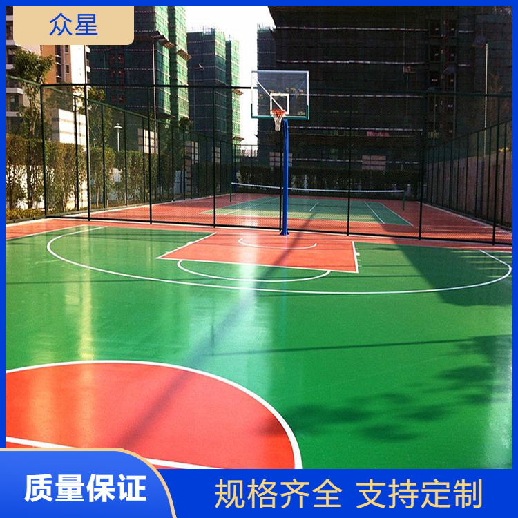 乌兰察布市塑胶篮球场橡胶跑道 - 厂家